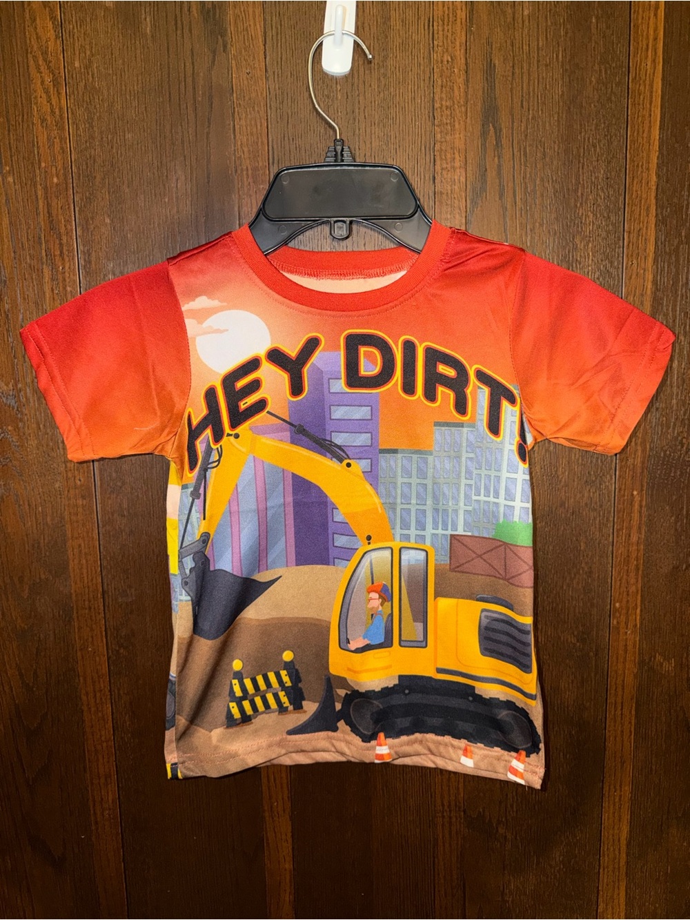 Blippi Excavator Song Short Sleeve T-shirt Boys 5 Hey Dirt See Ya Later Birthday